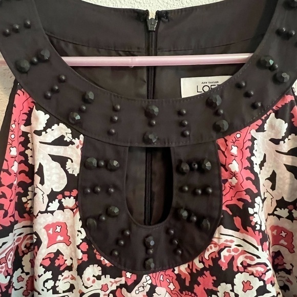 Pink and Brown Ann Taylor Loft Dress Size 8 - Picture 4 of 10